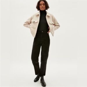 Everlane Black The Corduroy Relaxed Straight Leg Pants Size 0
